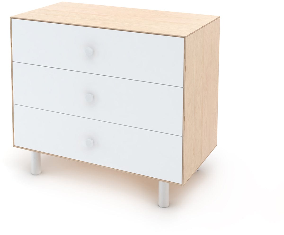 Oeuf 3 Drawer Dresser - Fawn - White/Birch - 1M3D-F-01
