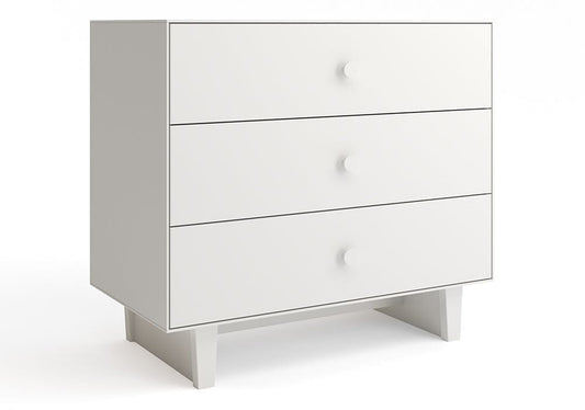 Oeuf 3 Drawer Dresser - Rhea - White - 1M3D-R-03