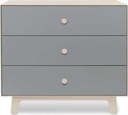 Oeuf 3-Drawer Dresser - Sparrow - Grey - 1M3D-S-11