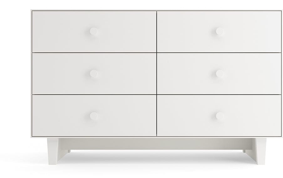 Oeuf 6 Drawer Dresser - Rhea - White - 1M6D-R-03