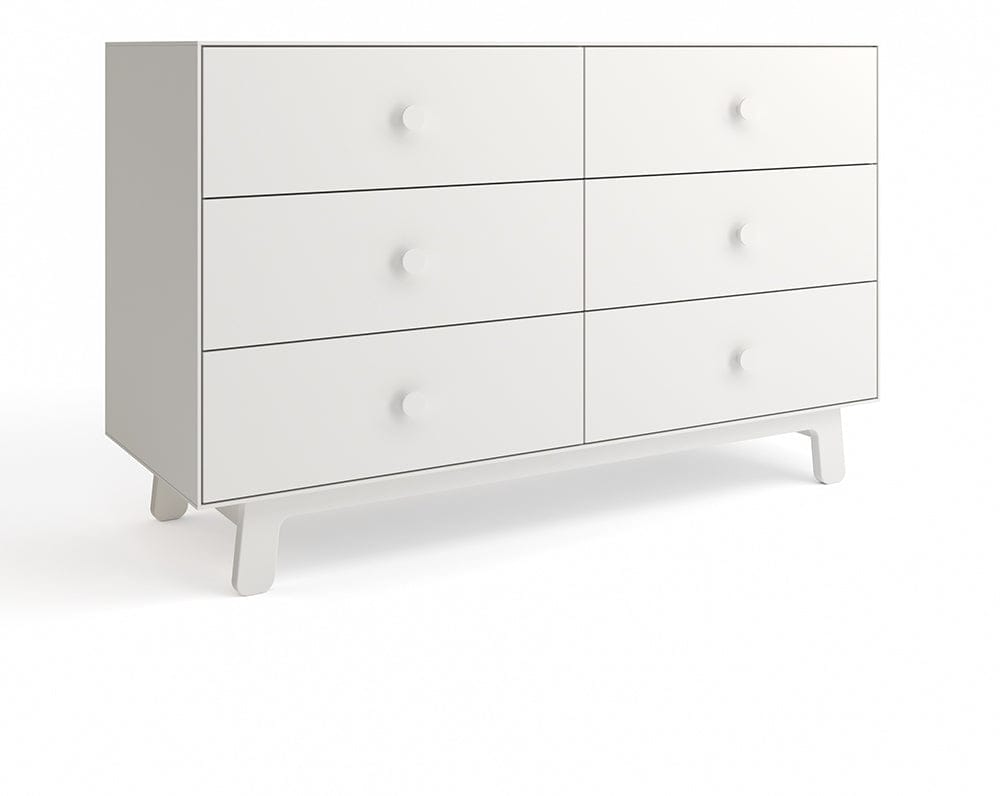 Oeuf 6 Drawer Dresser - Sparrow - White - 1M6D-S-03