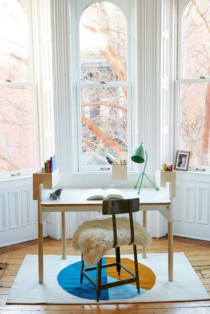 Oeuf Brooklyn Desk - White/Birch - 1BD01