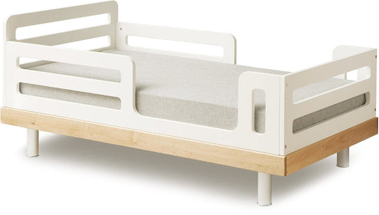Oeuf Classic Toddler Bed - White/Birch - 1TB002-L