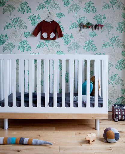 Oeuf Classic Crib - White/Birch - 2CR001