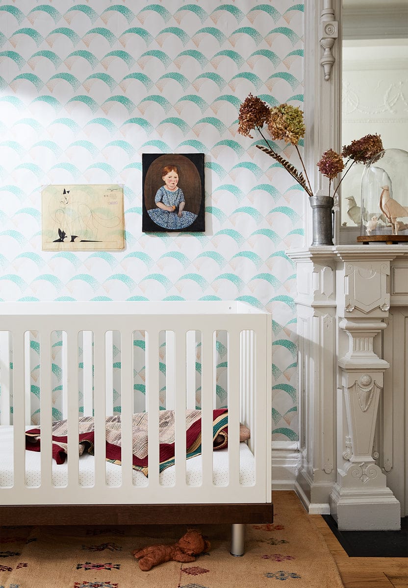 Oeuf Classic Crib - White/Walnut - 2CR002