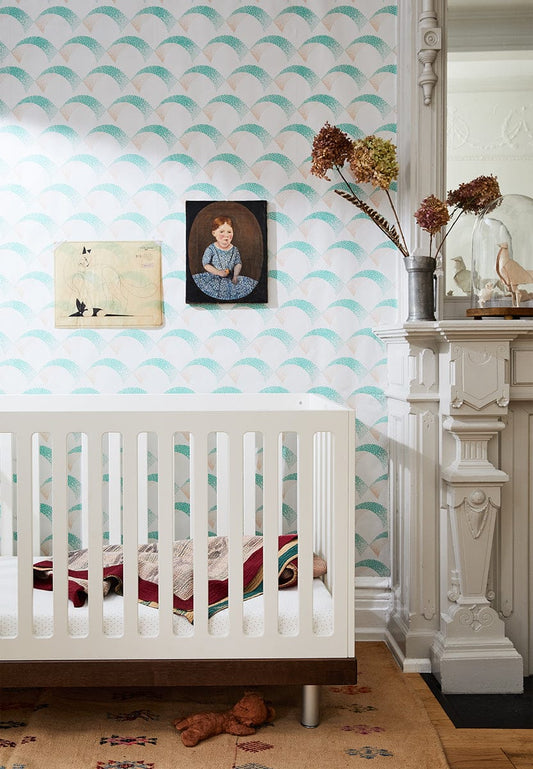 Oeuf Classic Crib - White/Walnut - 2CR002