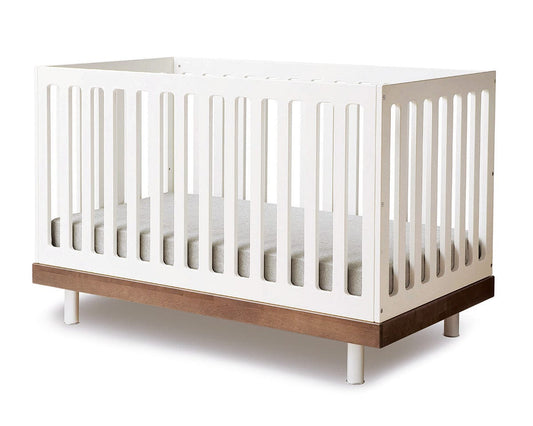 Oeuf Classic Crib - White/Walnut - 2CR002