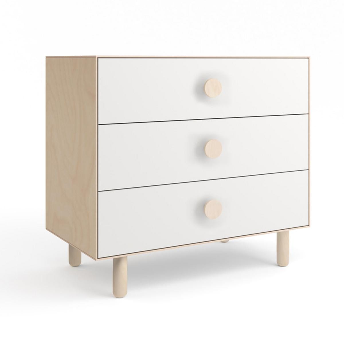 Oeuf Dot 3 Drawer Dresser - Birch - 2M3D-M-01