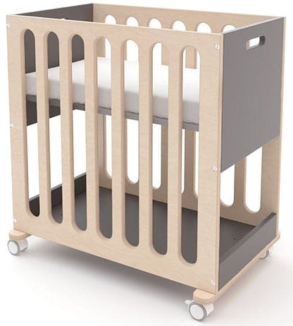 Oeuf Fawn 2-in-1 Crib System - Grey/Birch - 1FBC02