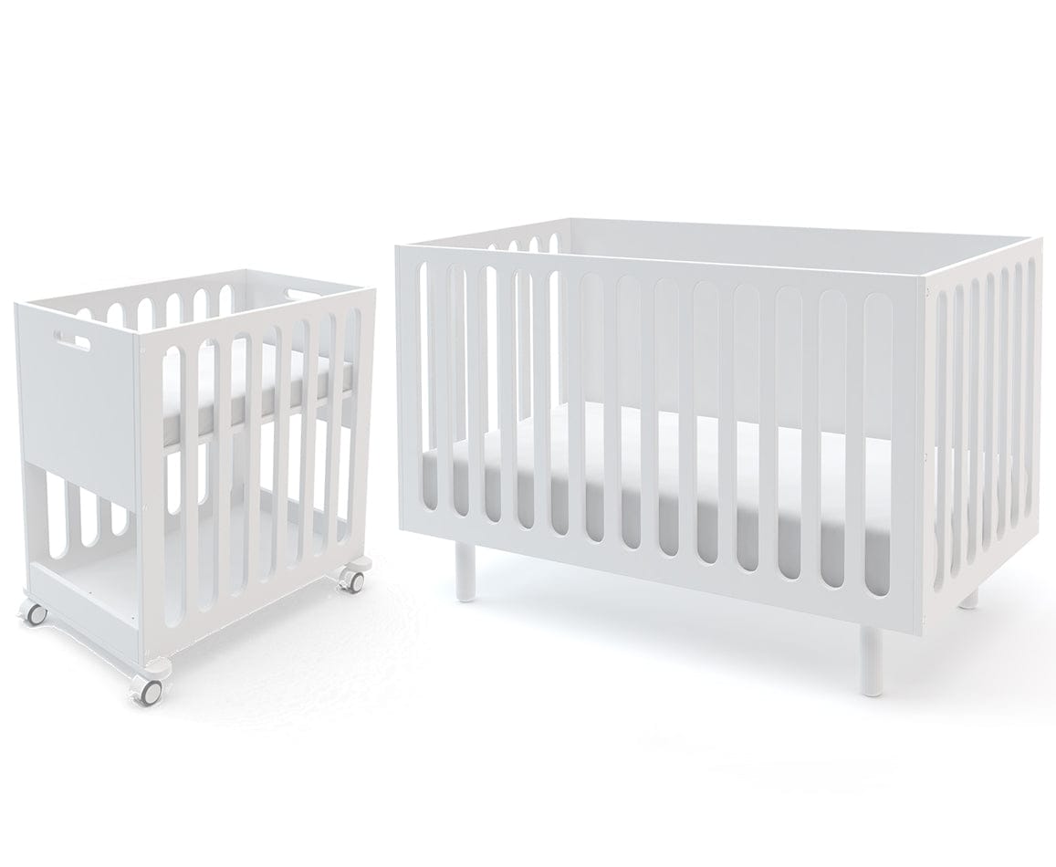 Oeuf Fawn 2-in-1 Crib System - White - 1FBC03