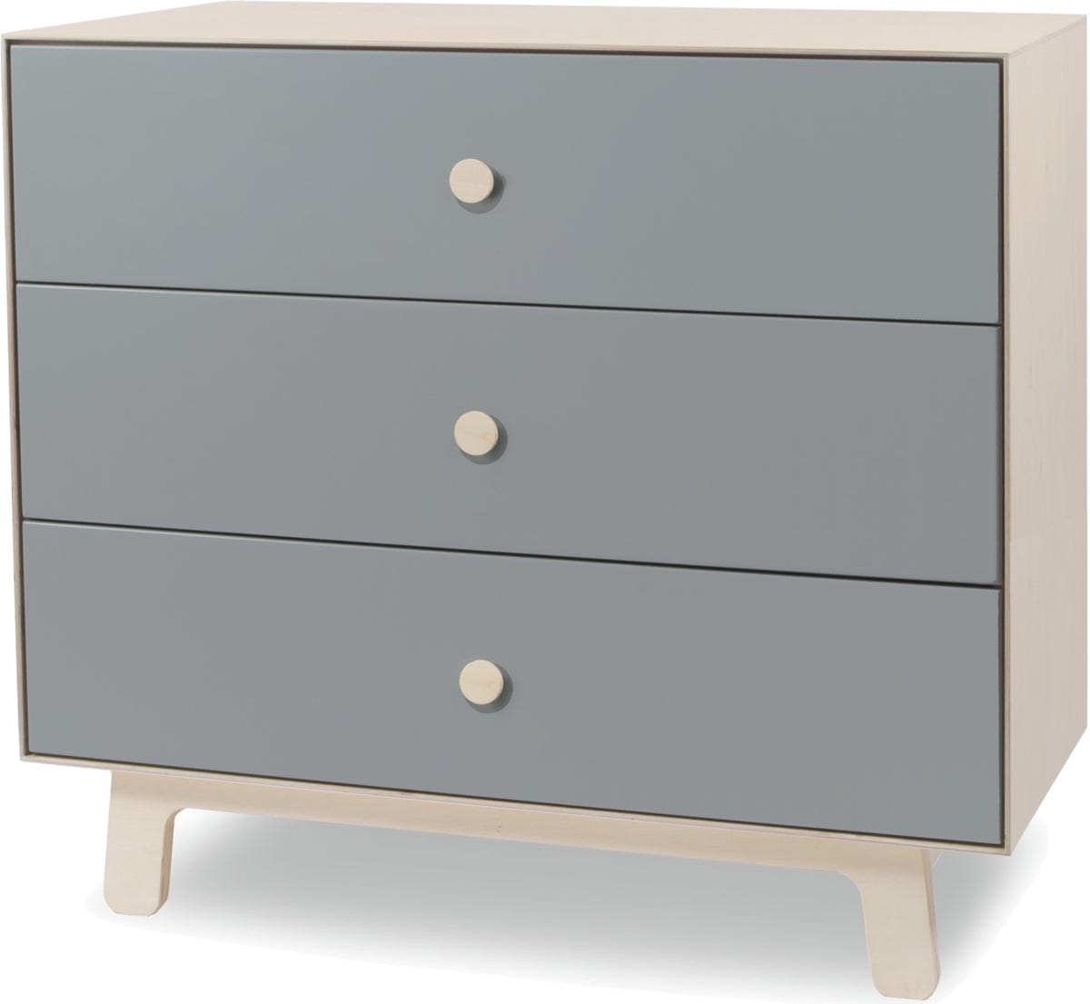 Oeuf 3-Drawer Dresser - Sparrow - Grey - 1M3D-S-11