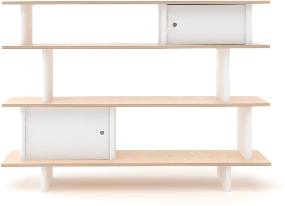 Oeuf Mini Library - White/Birch - 1ML002-B