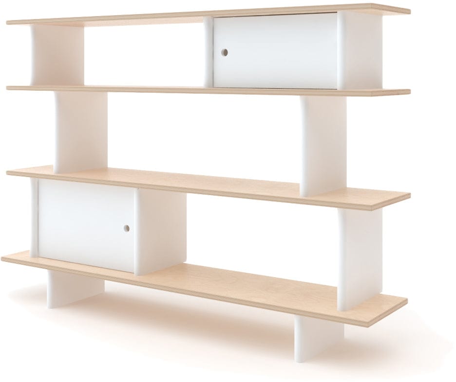 Oeuf Mini Library - White/Birch - 1ML002-B