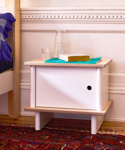 Oeuf ML Night Stand - White/Birch - 1MLNS01