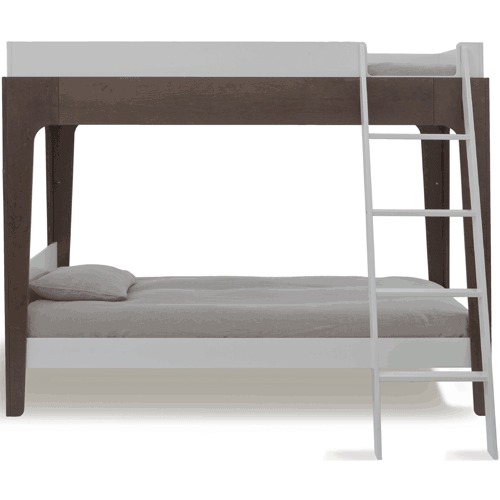 Oeuf Perch Bunk Bed in White/Walnut - 1PBB02
