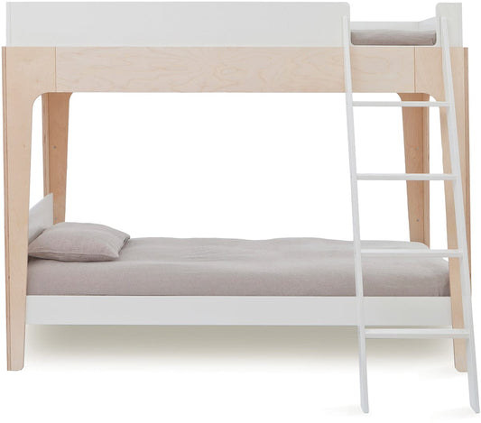 Oeuf Perch Bunk Bed - Twin Size - White/Birch - 2PBB01