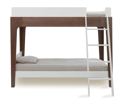 Oeuf Perch Bunk Bed - Twin Size - White/Walnut - 2PBB02