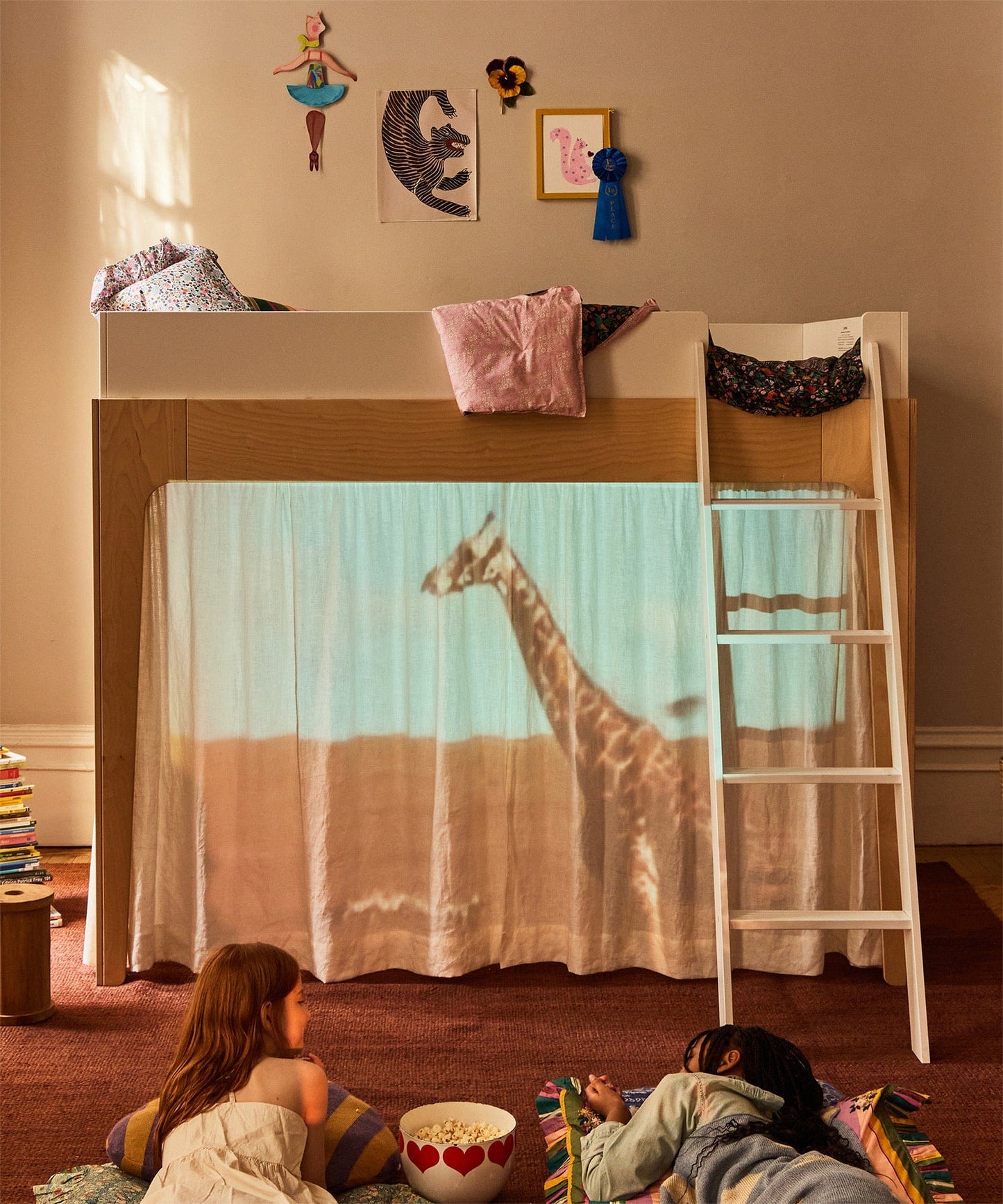Oeuf Perch Full Size Loft Bed - Birch - 2PFLB01