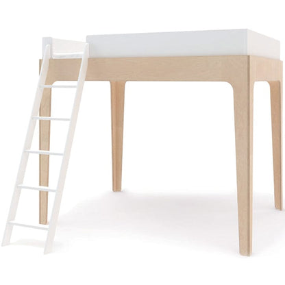 Oeuf Perch Loft Bed - Full Size - White/Birch - 1PLB01