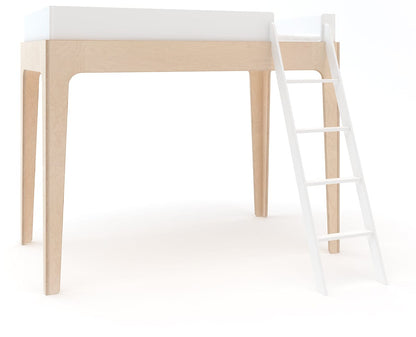 Oeuf Perch Loft Bed - Twin Size - White/Birch - 2PTL01