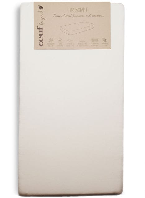 Oeuf Pure & Simple Natural Dual Firm Crib Mattress - OEUF500F
