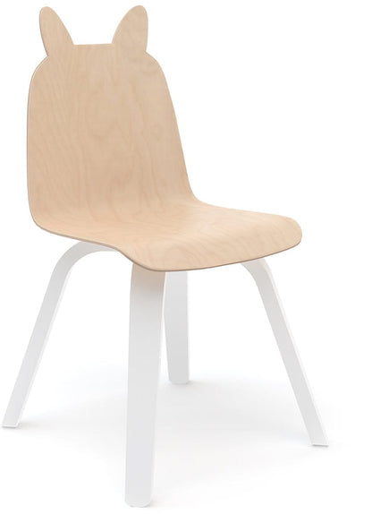Oeuf Rabbit Play Chair (Set of 2) - White/Birch - 1PYCR01