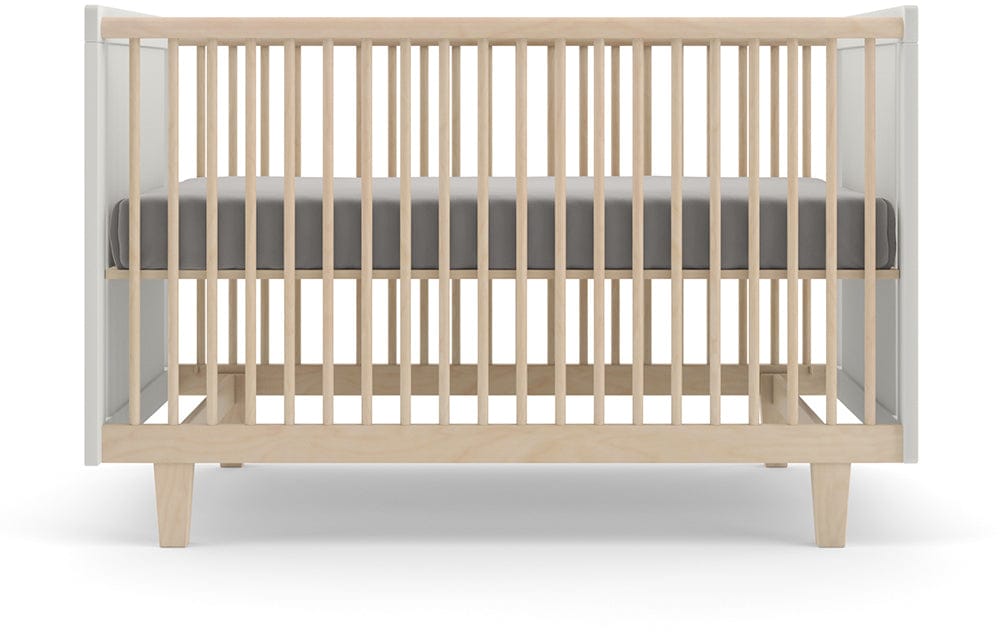 Oeuf Rhea Crib - White/Birch - 1RH01