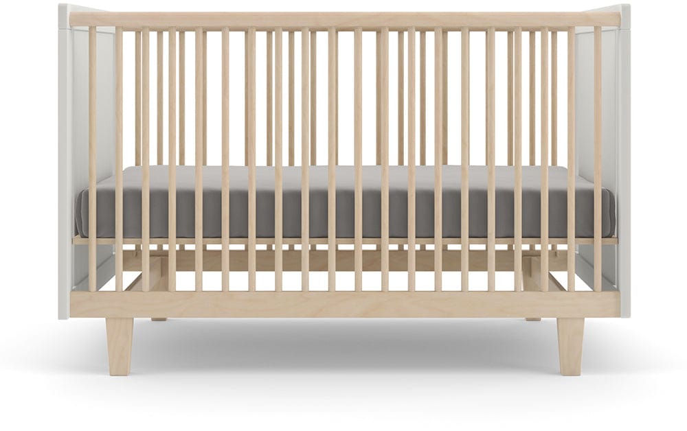 Oeuf Rhea Crib - White/Birch - 1RH01