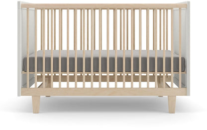Oeuf Rhea Crib - White/Birch - 1RH01