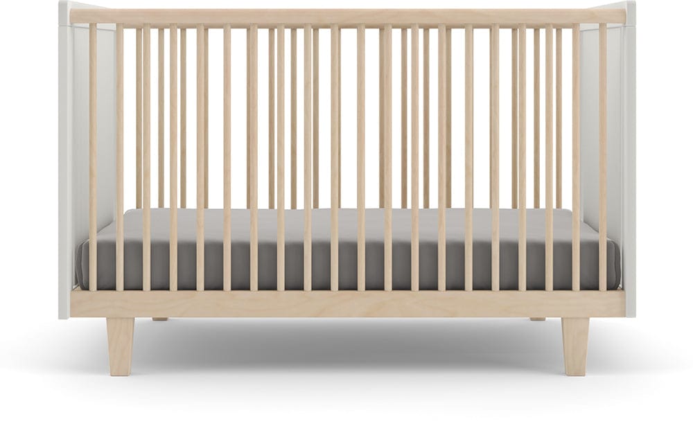 Oeuf Rhea Crib - White/Birch - 1RH01