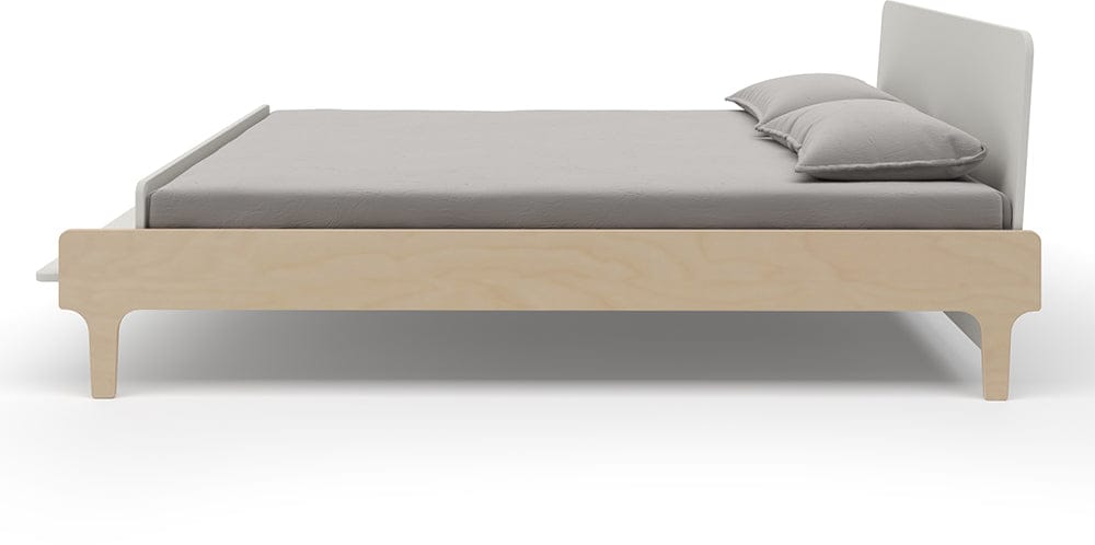 Oeuf River Full Bed - White/Birch - 1RFB01
