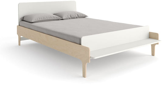 Oeuf River Full Bed - White/Birch - 1RFB01