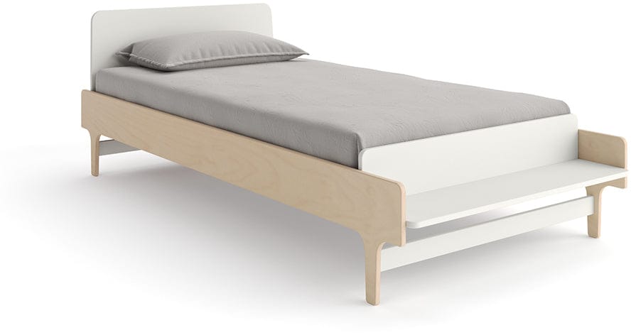 Oeuf River Twin Bed - White/Birch - 1RTB01