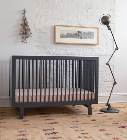 Oeuf Sparrow Collection Crib in Slate - 7SPCR06