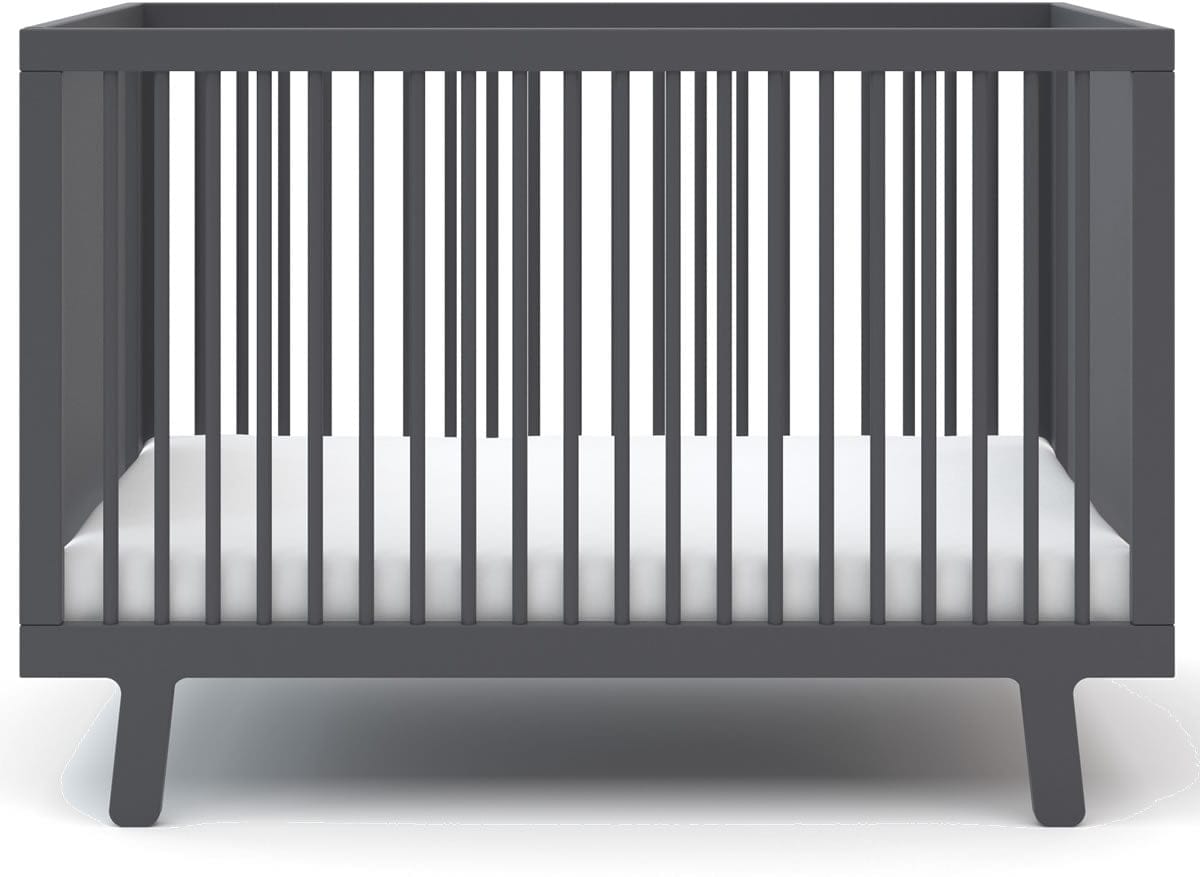 Oeuf Sparrow Collection Crib in Slate - 7SPCR06