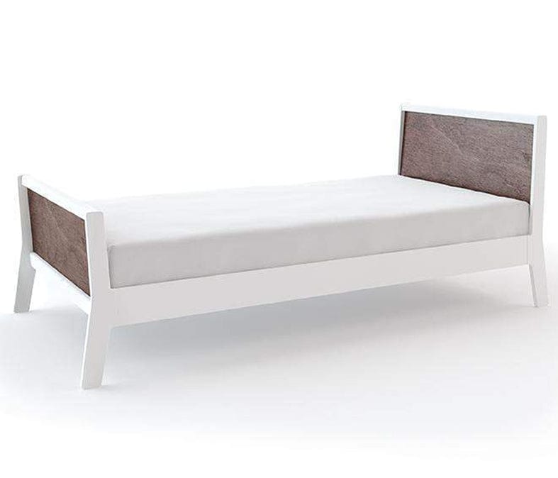 Oeuf Sparrow Collection Twin Bed - White/Walnut - 3SPTW05
