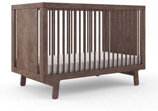 Oeuf Sparrow Crib - Walnut - 7SPCR05