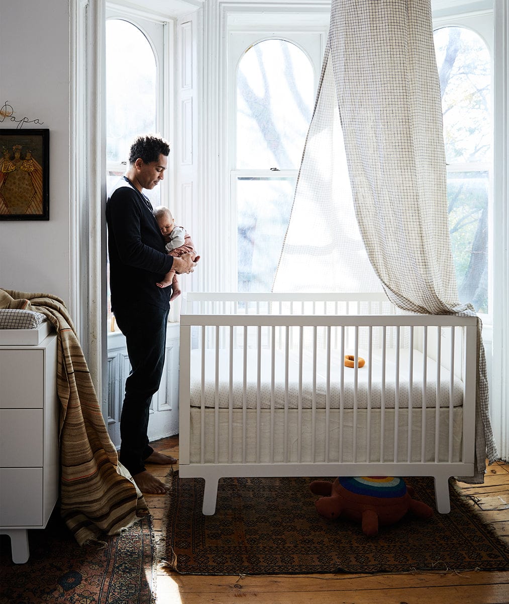 Oeuf Sparrow Crib - White - 7SPCR01