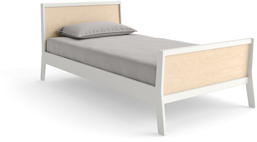 Oeuf Sparrow Twin Bed - White/Birch - 3SPTW01