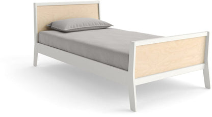 Oeuf Sparrow Twin Bed - White/Birch - 3SPTW01