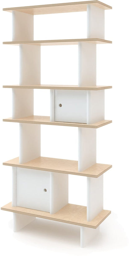 Oeuf Vertical Mini Library - White/Birch - 1MLV01