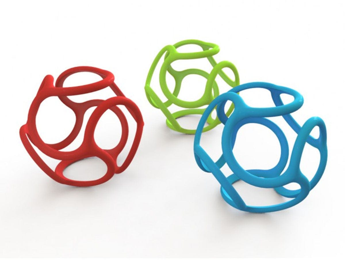 Ogosport Bolli Flexible Teether Ball - Green - BL002-GREEN