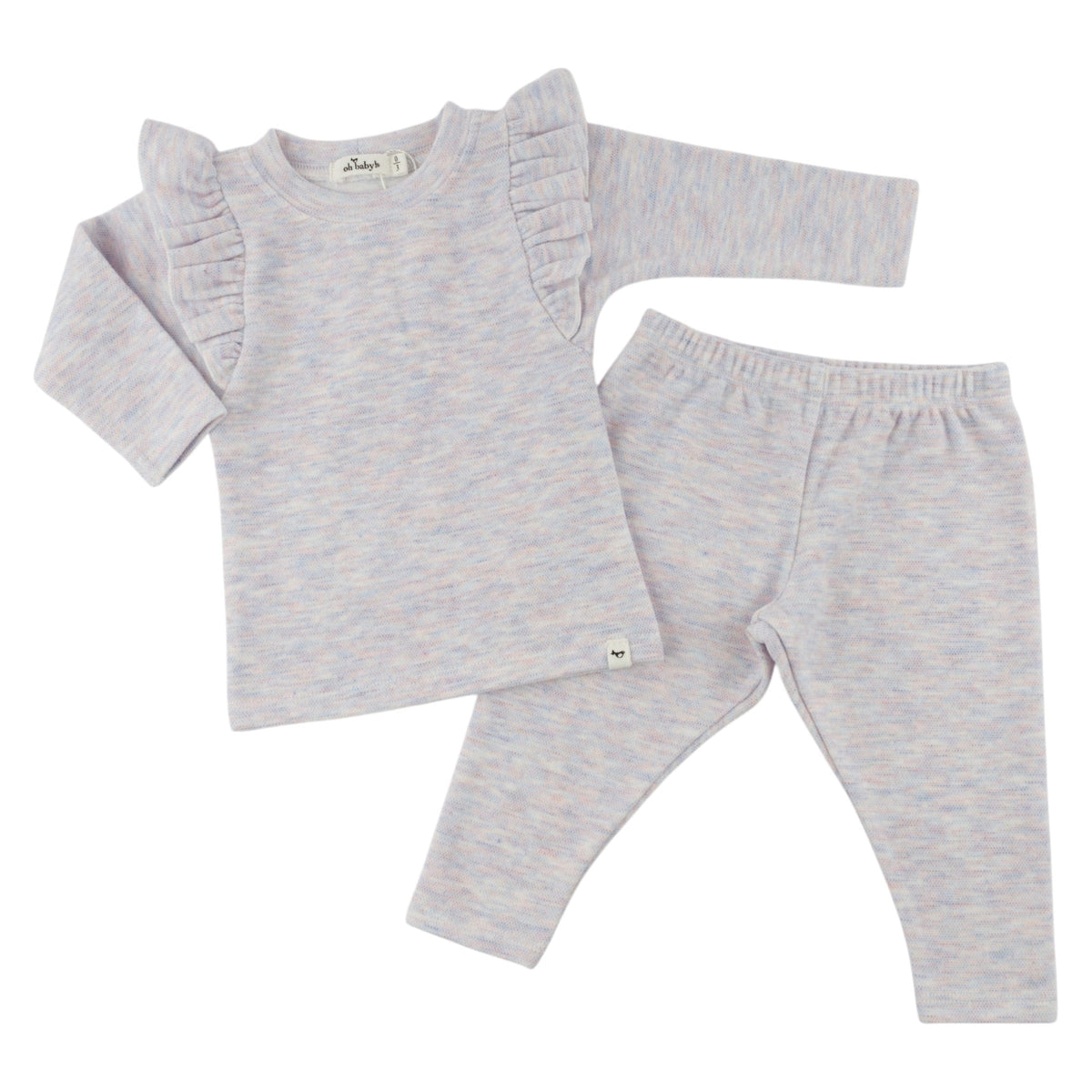 Oh Baby! Honeycomb Millie 2pc Set - Lilac Rose, 3-6M - Image 2