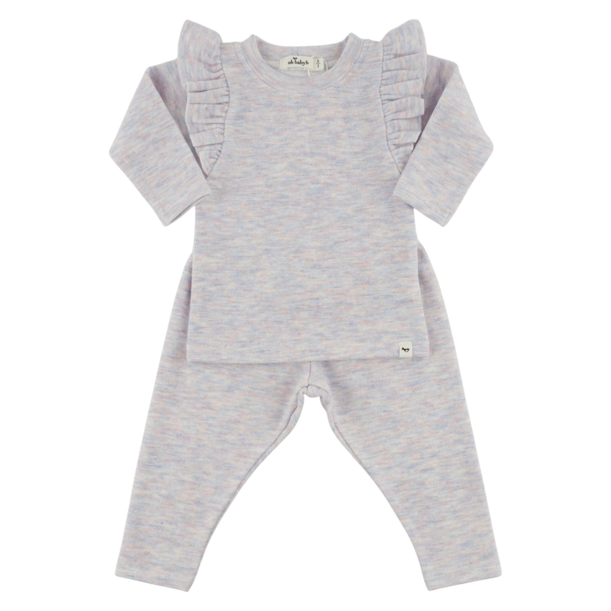 Oh Baby! Honeycomb Millie 2pc Set - Lilac Rose, 6-12M