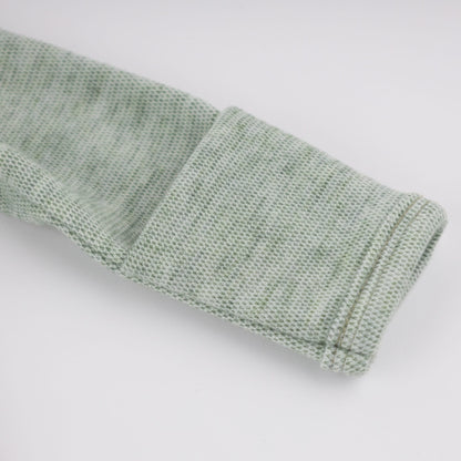 Oh Baby! Honeycomb Zipper Footie with Pocket - Spruce, 6M - Image 6