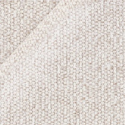 Oilo beige woven fabric swatch with textured grid pattern