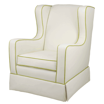 Oilo Penelope Glider in Faux Leather - PENGL-W