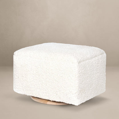Oilo Small Stationary Rectangle Ottoman With Wood Base - WOOD-OTTO-SC