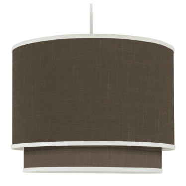 Oilo Solid Double Cylinder Light in Brown - SOLDC-B