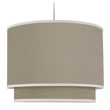 Oilo Solid Double Cylinder Light in Taupe - SOLDC-T